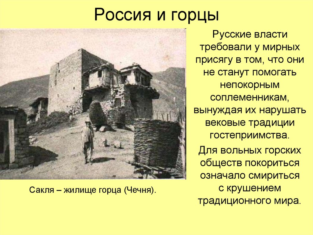 Тут открылась картина довольно занимательная широкая сакля крыша которой опиралась на два столбца