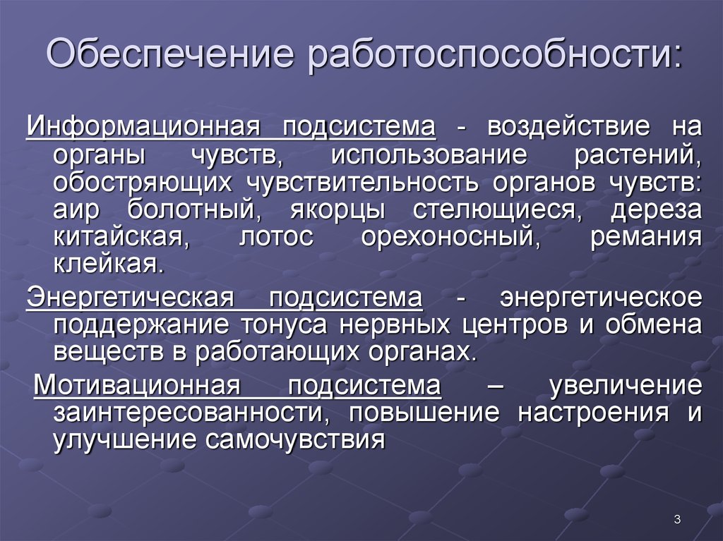 Обеспечение работоспособности информационных систем