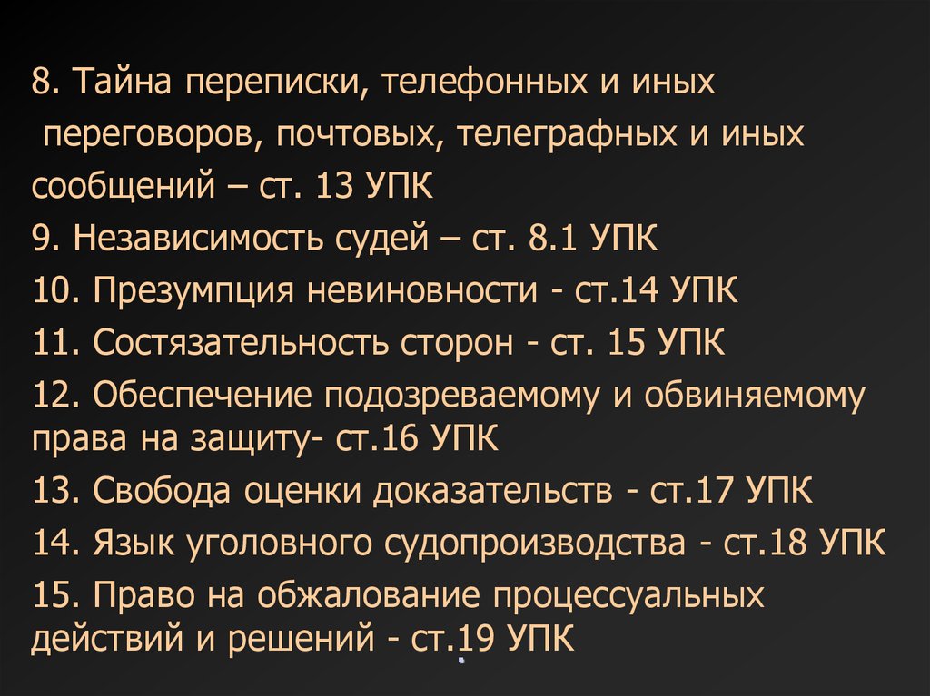 Тайна переписки телефонных и иных переговоров