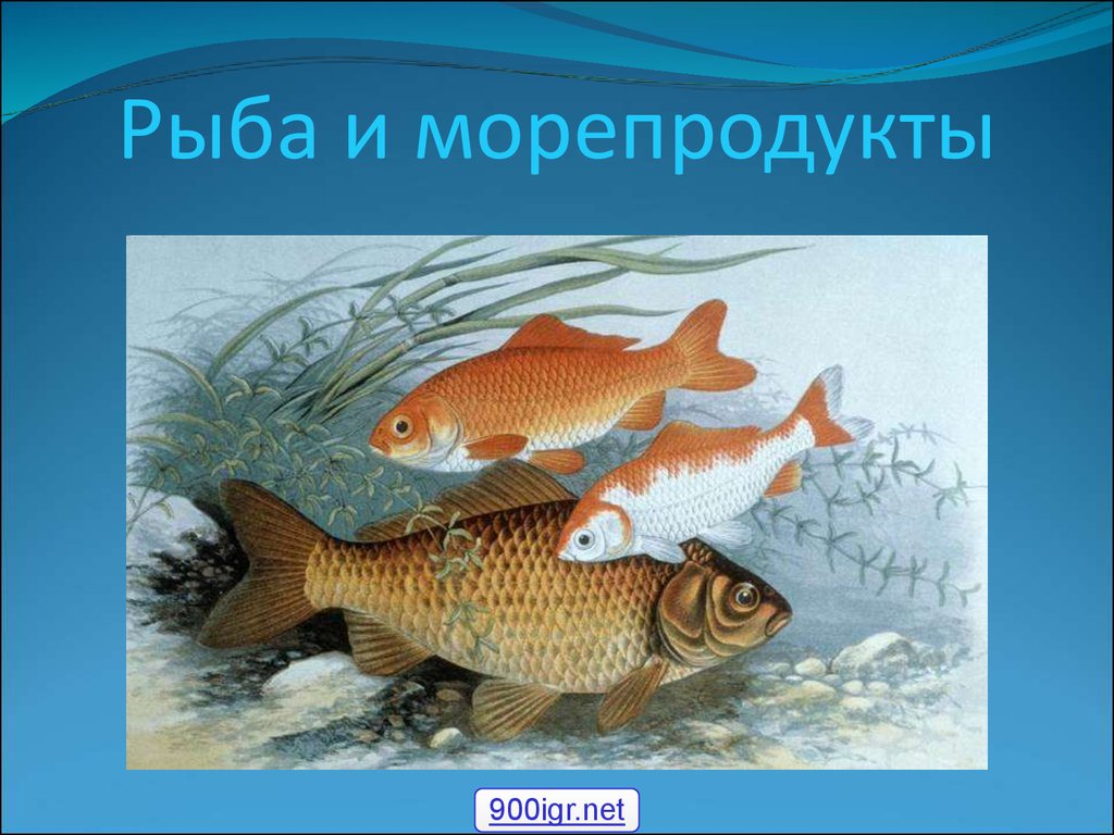 Рыба и морепродукты - презентация онлайн