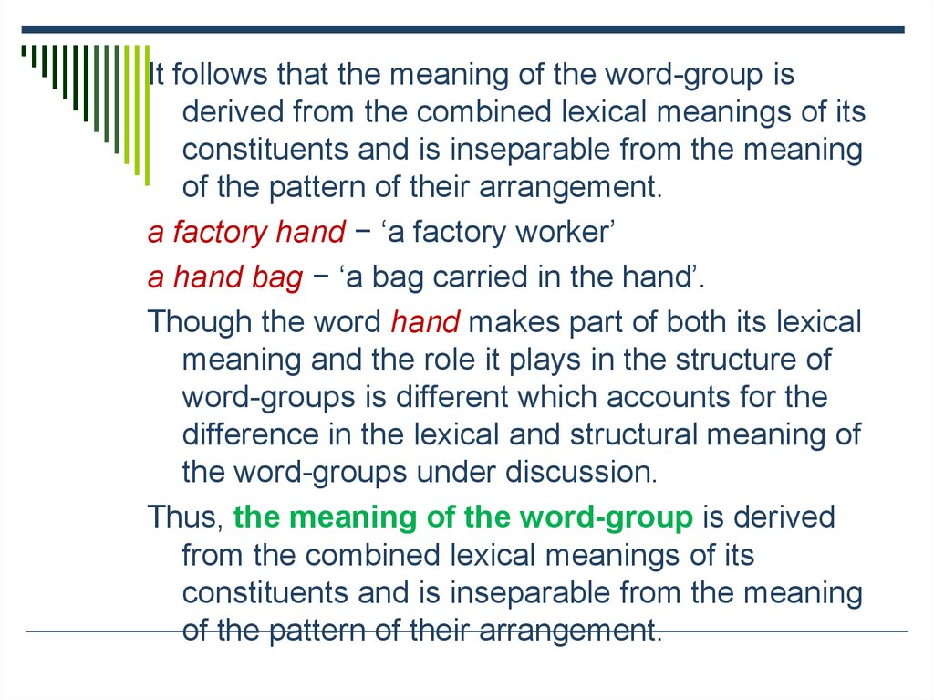 Meaning of word groups. Word Groups. Word Group is. Structure of Word-Groups.