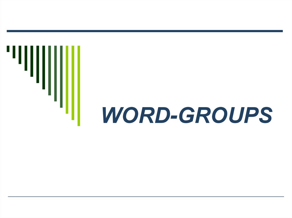 WORD-GROUPS
