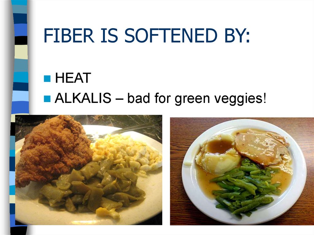 FIBER IS SOFTENED BY: