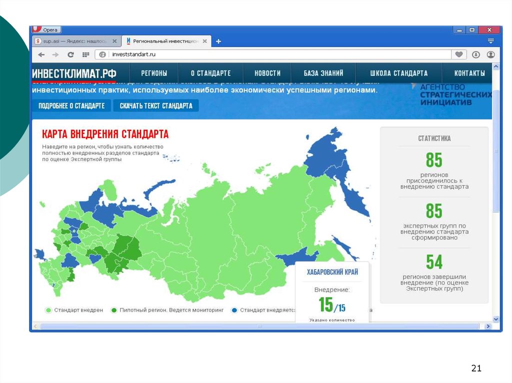 Региональный край. Регион стандарт. Экономически наиболее успешными регионами. Карта присоединившихся регионов. Инвестклимат.