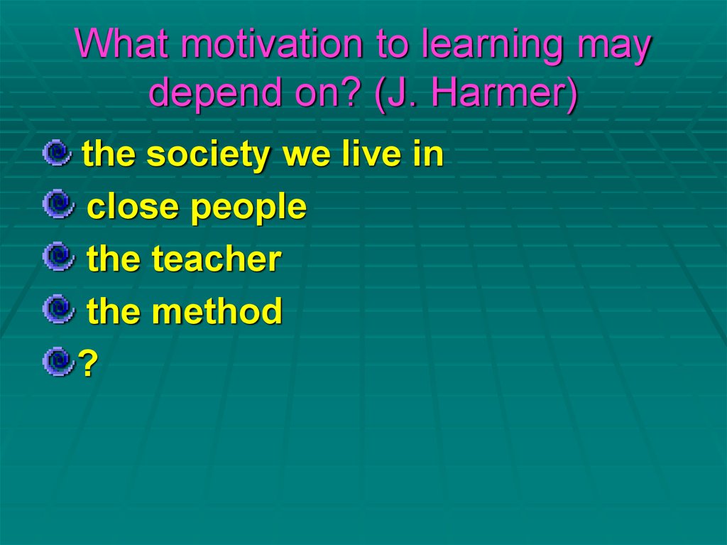 Harmer teaching