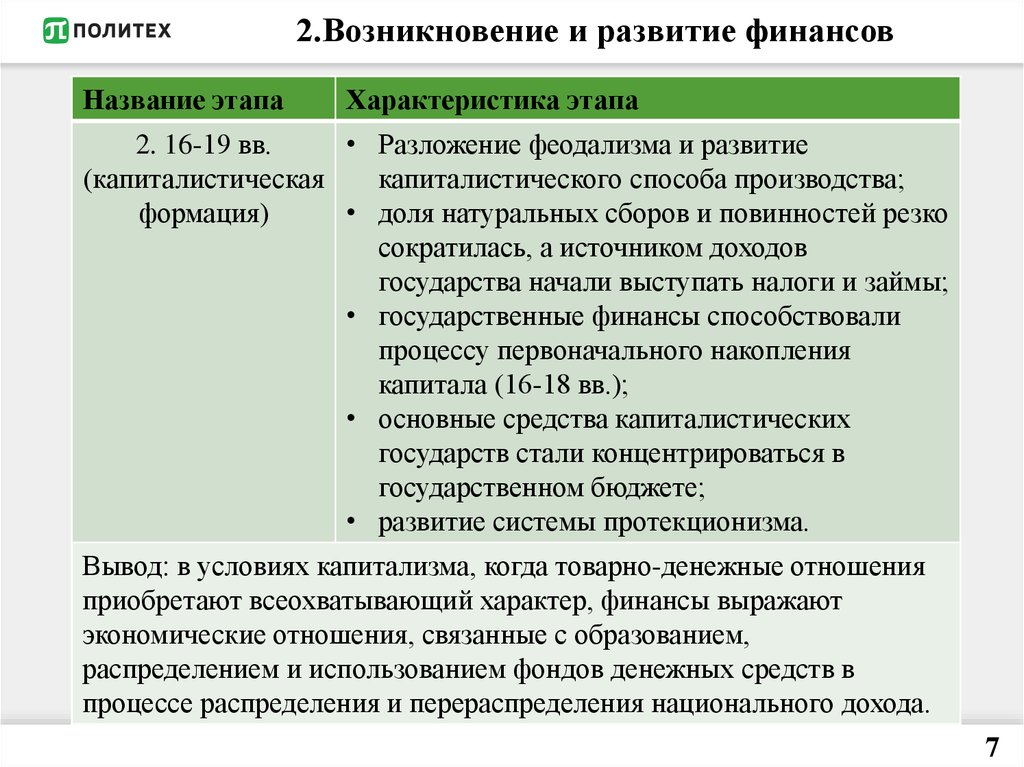 Этапы финансовых отношений. История развития финансов. Стадии возникновения финансов. Этапы развития финансовой системы России.