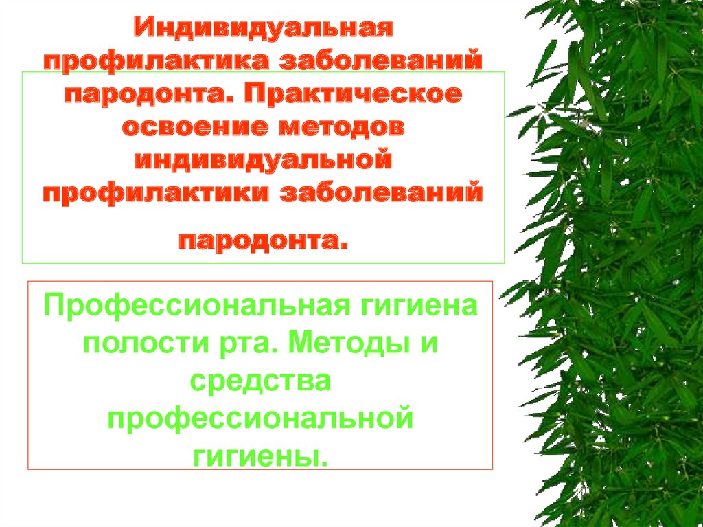 Профилактика пародонта. Индивидуальная профилактика заболеваний. Методы и средства профилактики заболеваний пародонта. Индивидуальная профилактика заболеваний пародонта. Профилактика болезней пародонта методы и средства профилактики.