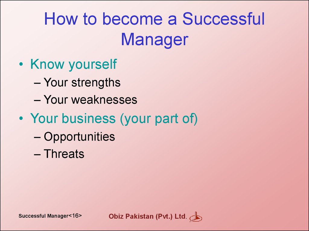 How to become a Successful Manager