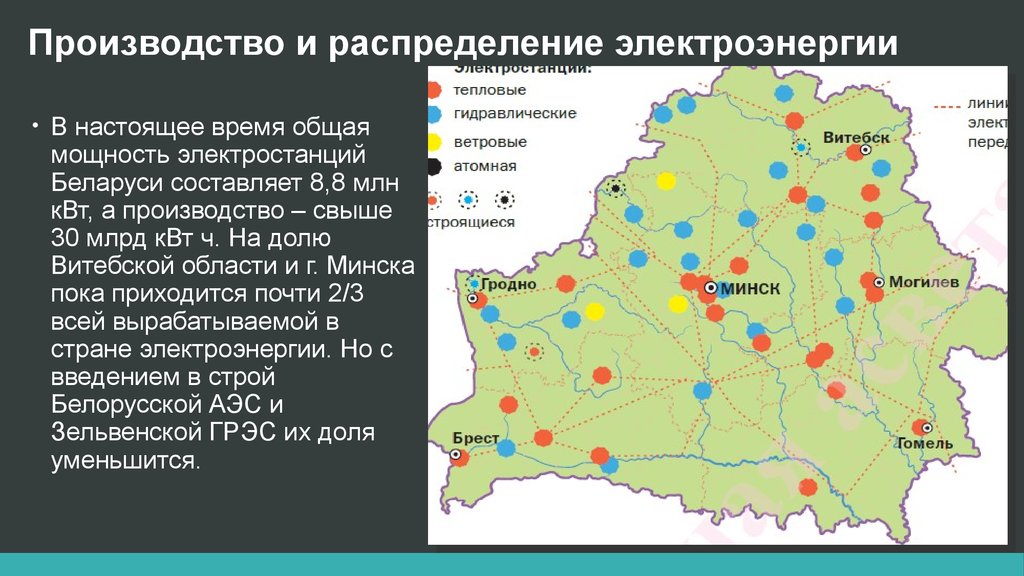 Экономическая карта беларуси