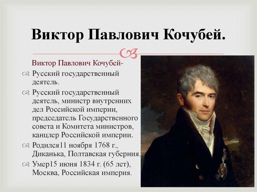 Виктор Павлович Кочубей.