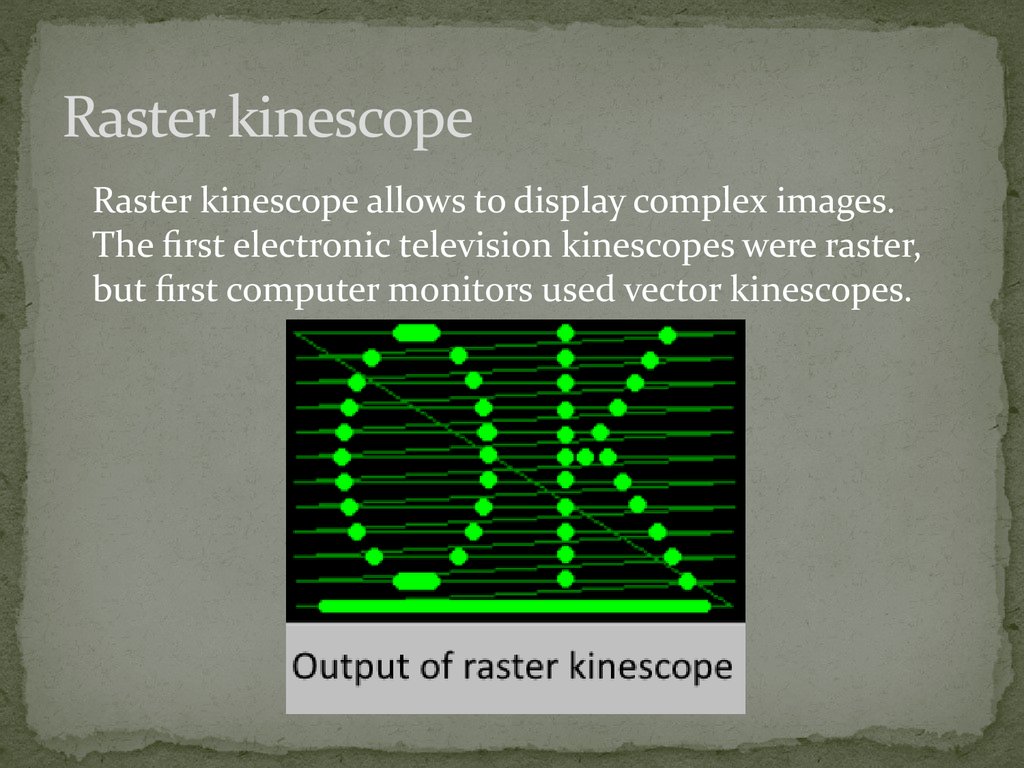 Raster kinescope