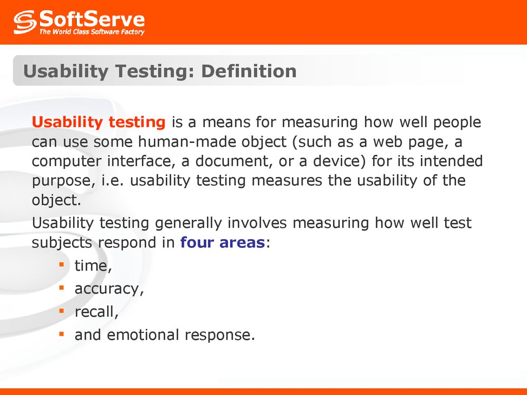 Usability Testing: Definition