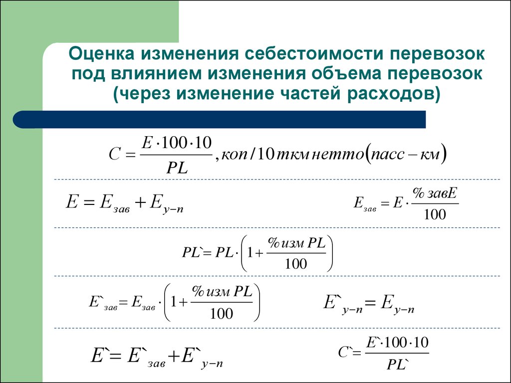 Изменение через. Влияние изменения себестоимости. Себестоимость перевозок формула. Показатель изменения себестоимости. Процент изменения себестоимости.