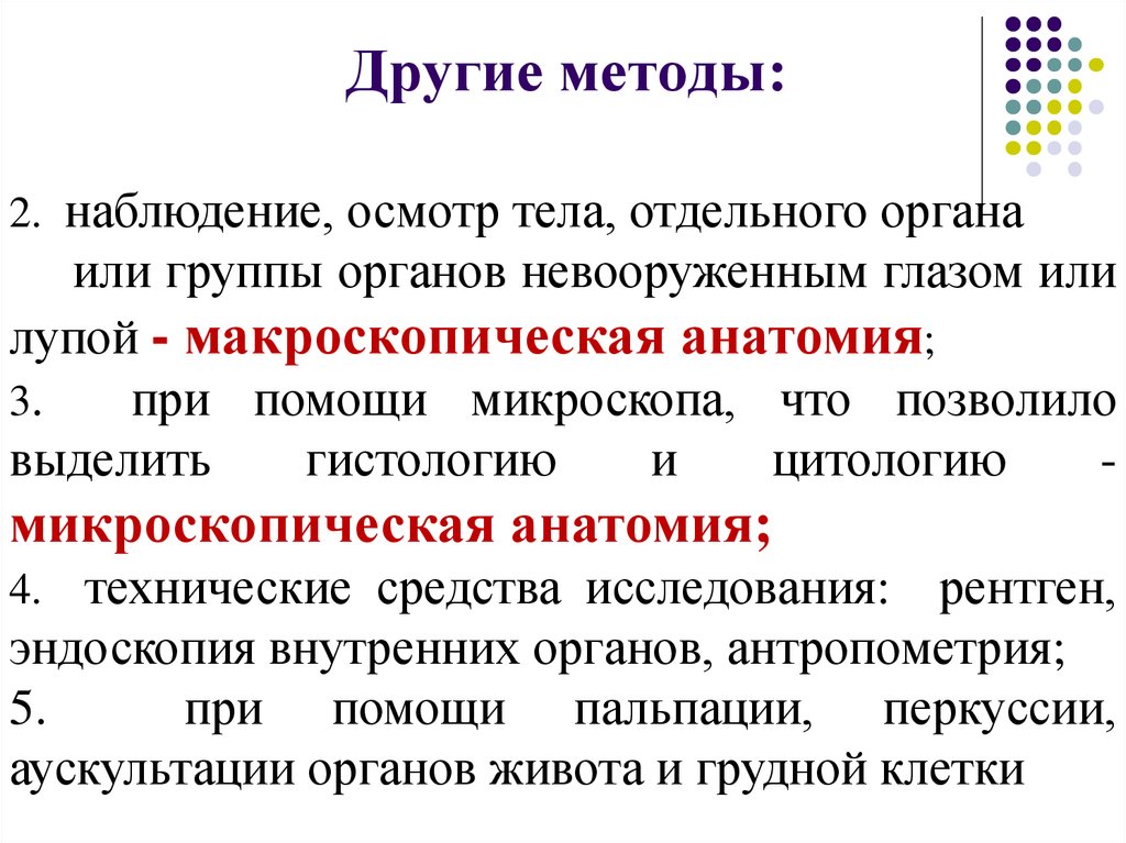 Слово методика означает. Органы 2 группы. Осмотр тела термин. Исход эксперимента это физиология.