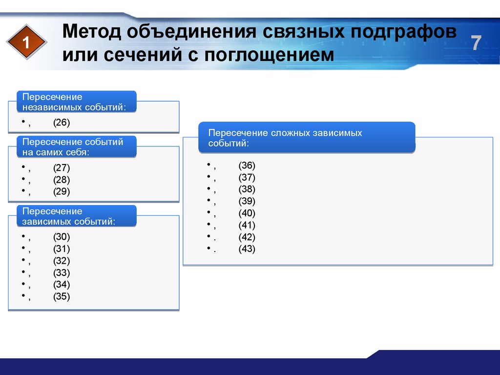 Метод объединение математика