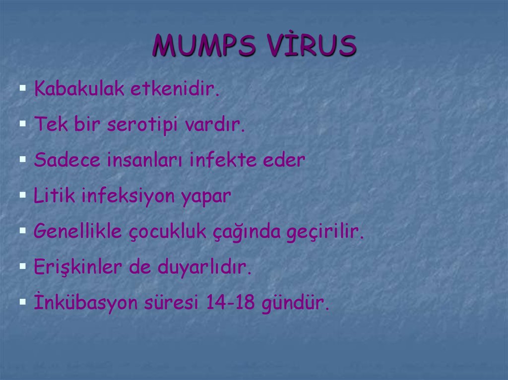 Mumps virus