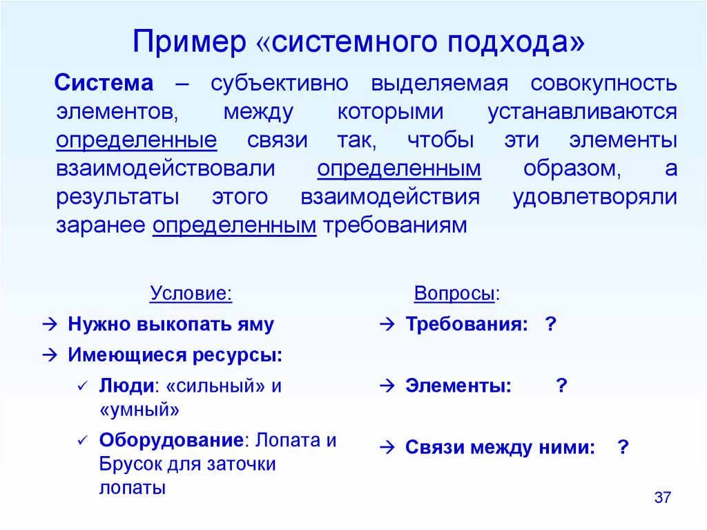 Какими характеристиками наделяет проект системный подход