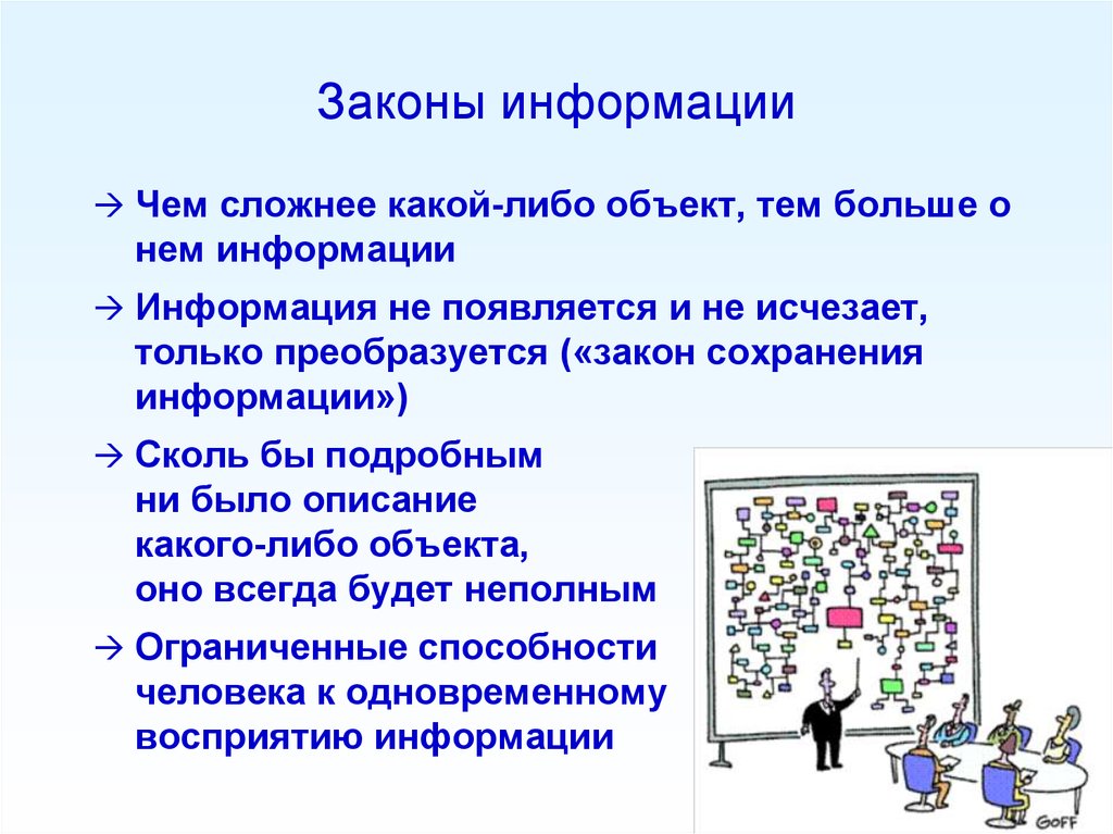 Закон о сохранении данных. Закон сохранения информации. Принцип сохранения информации. Закон об информации. Законы в информатике.