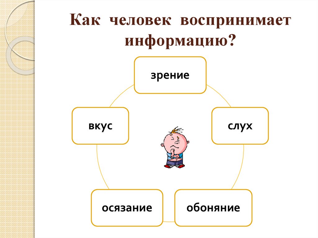 Восприятие информации 6 класс технология презентация