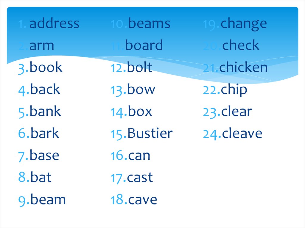 Homonyms Are Words That Have The Same Spelling And Pronunciation But Have A Different Meaning Online Presentation