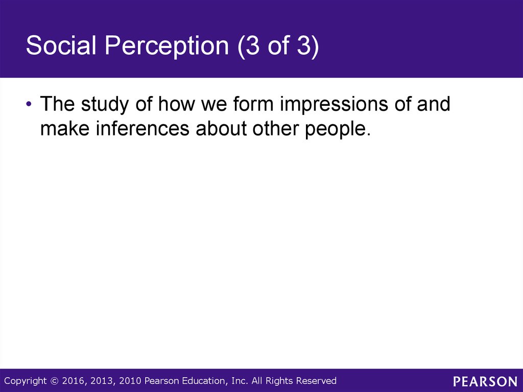 Social Perception (3 of 3)