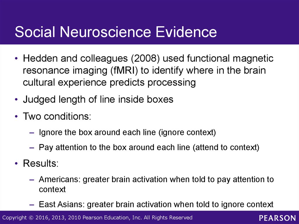 Social Neuroscience Evidence