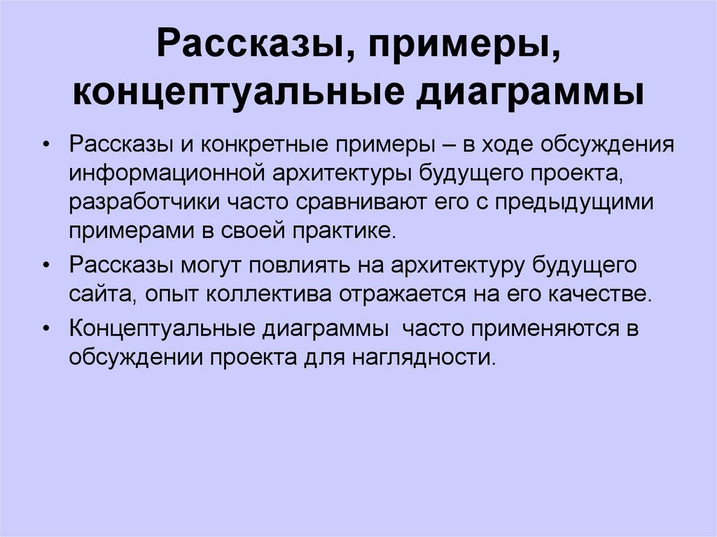 Концептуальные примеры