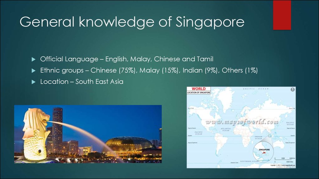 General knowledge of Singapore