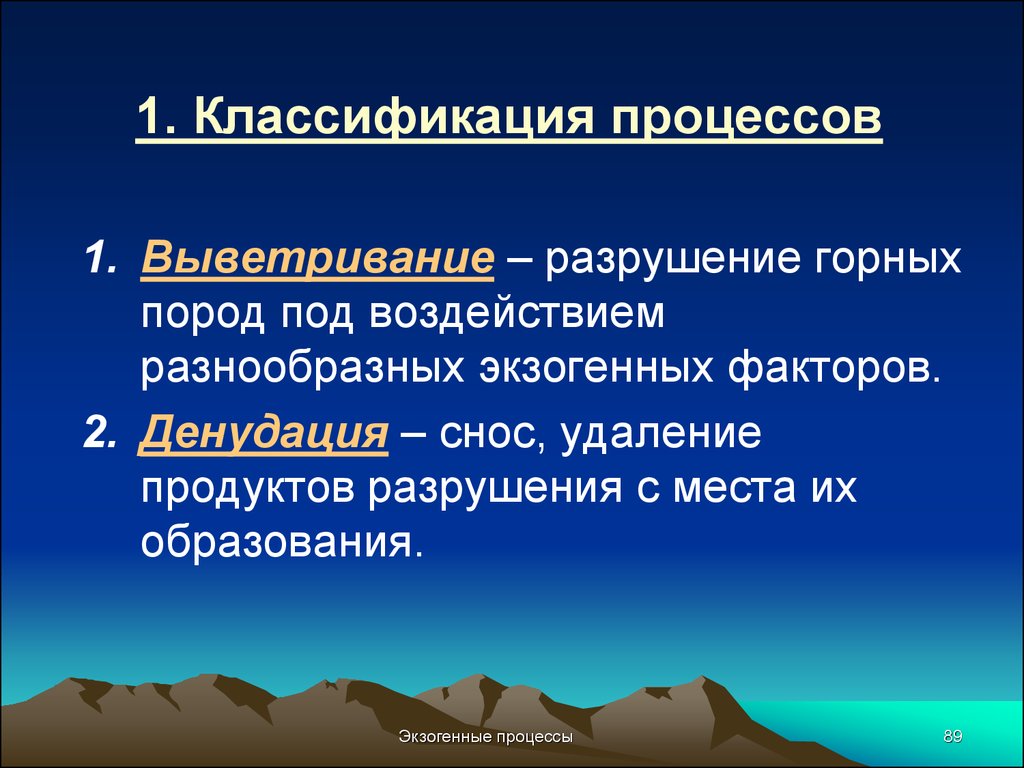 Природно геологические процессы. Процесс разрушения горных пород. Экзогенные процессы и их классификация. Классификация экзогенных геологических процессов. Экзогенные геологические процессы.