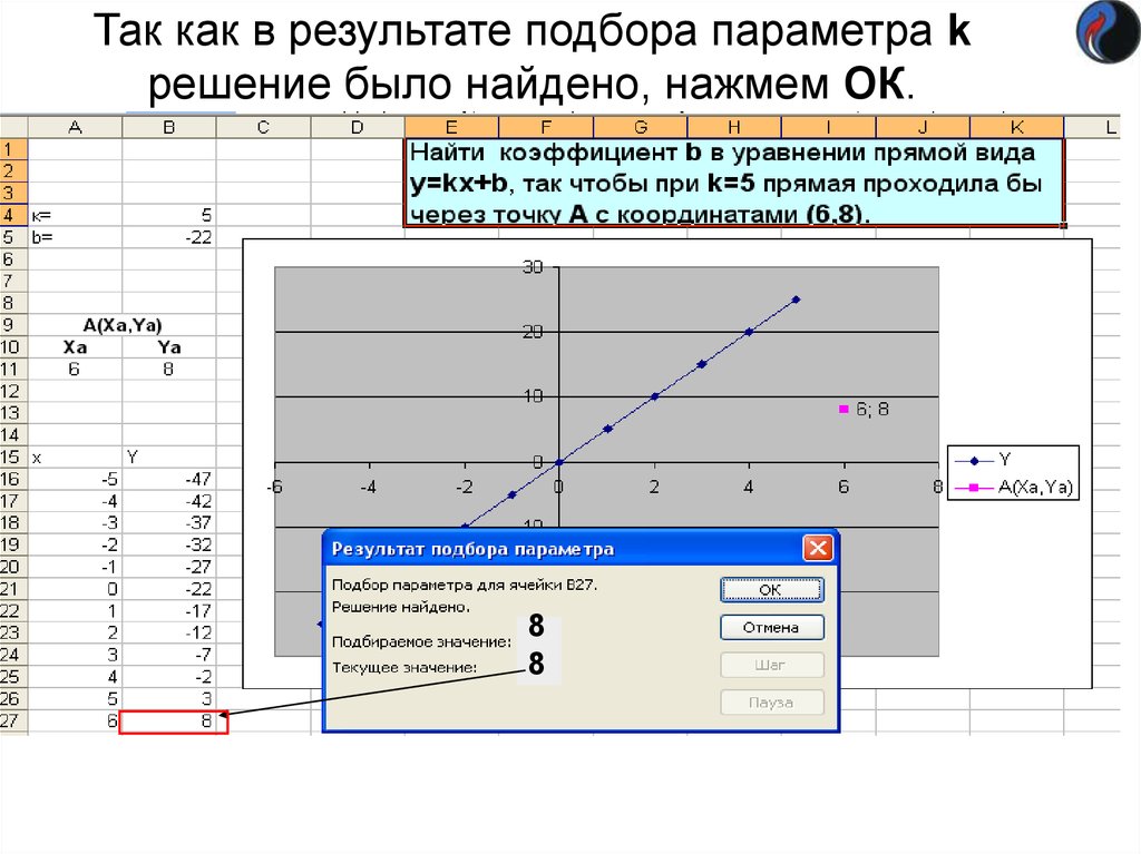 Подобрать параметр. Подбор параметра в excel. Средство подбор параметра в excel. Результат подбора параметра в excel. Параметр управления изменяемые ячейки.
