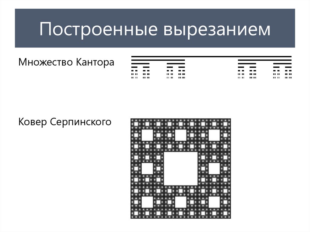 Построенные вырезанием