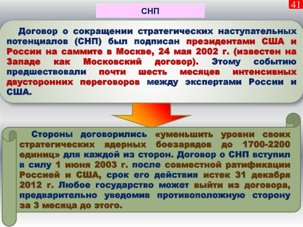 Договор о сокращении наступательных потенциалов