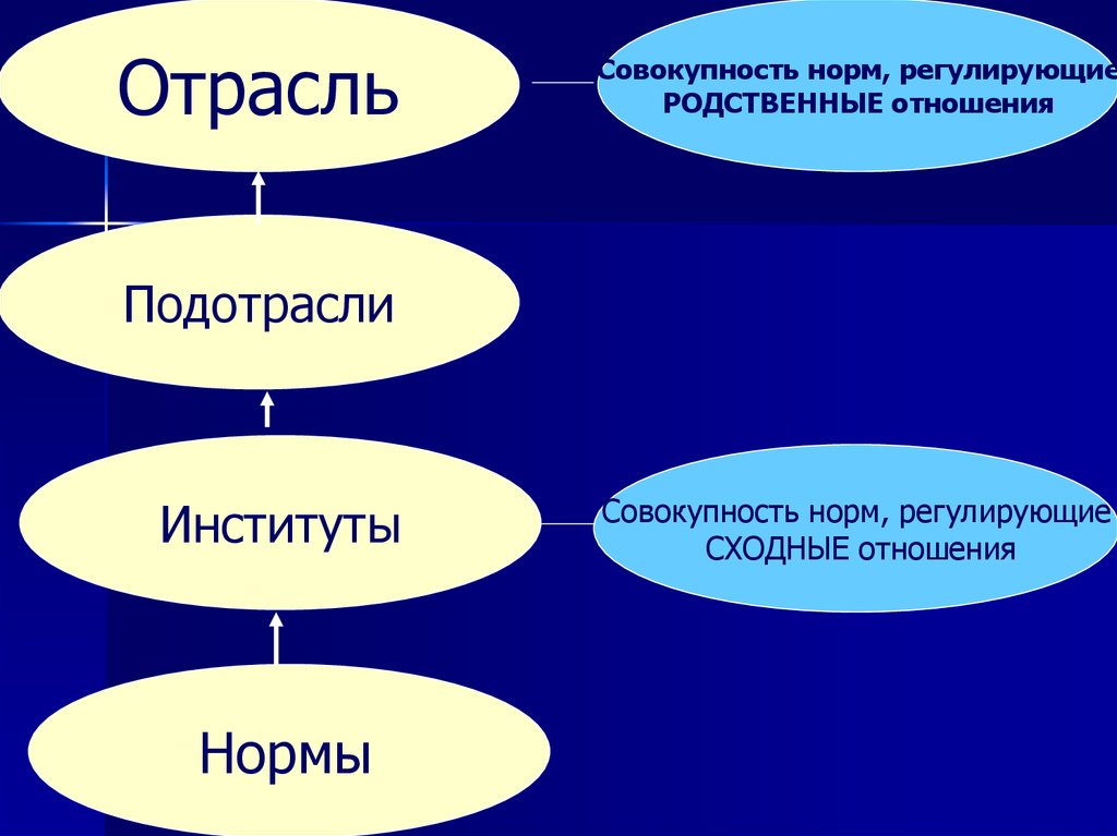 Семейное право системе отраслей