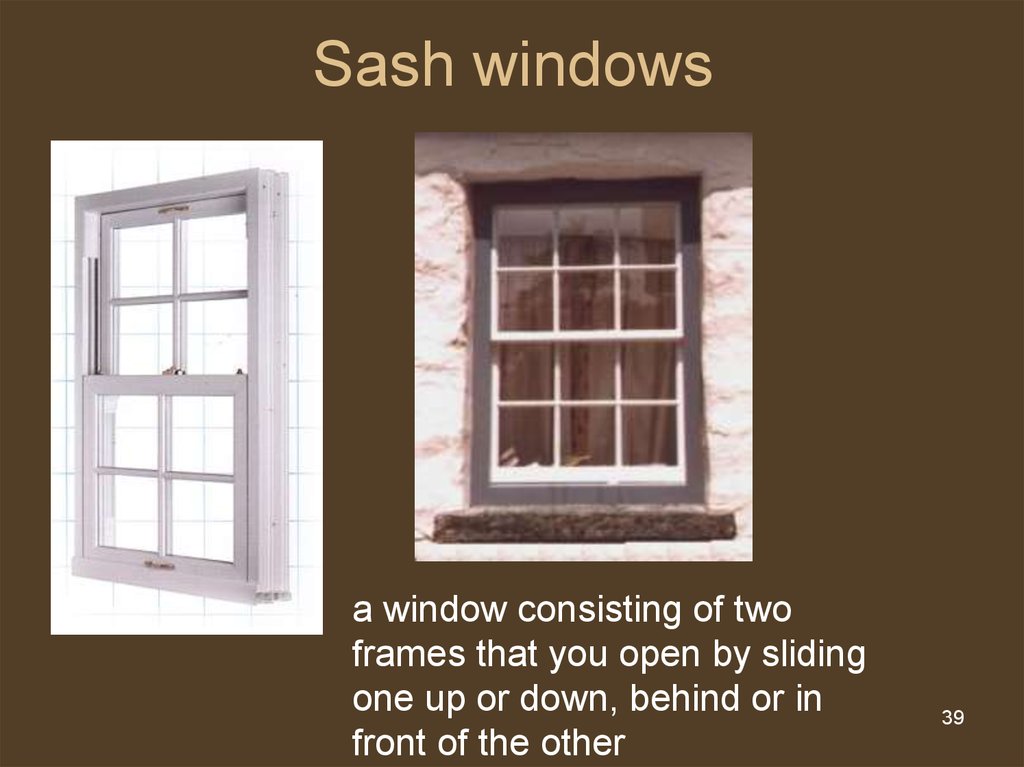 Sash windows