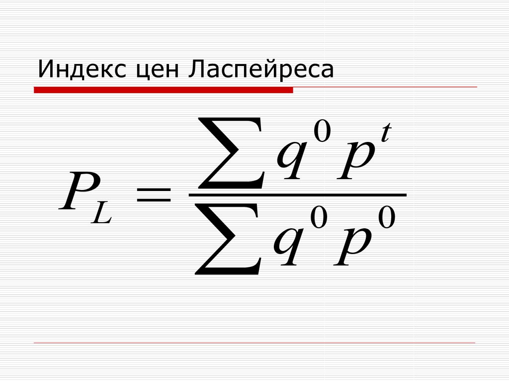 Индекс ласпейреса формула