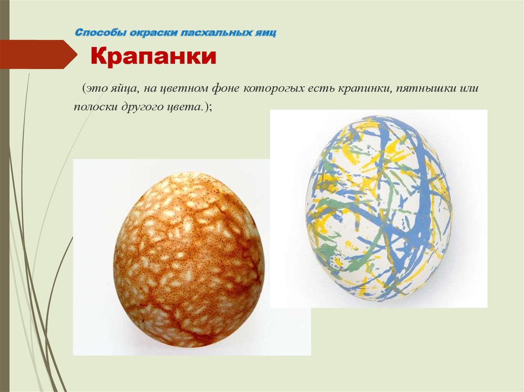 Традиция окрашивания яиц презентация