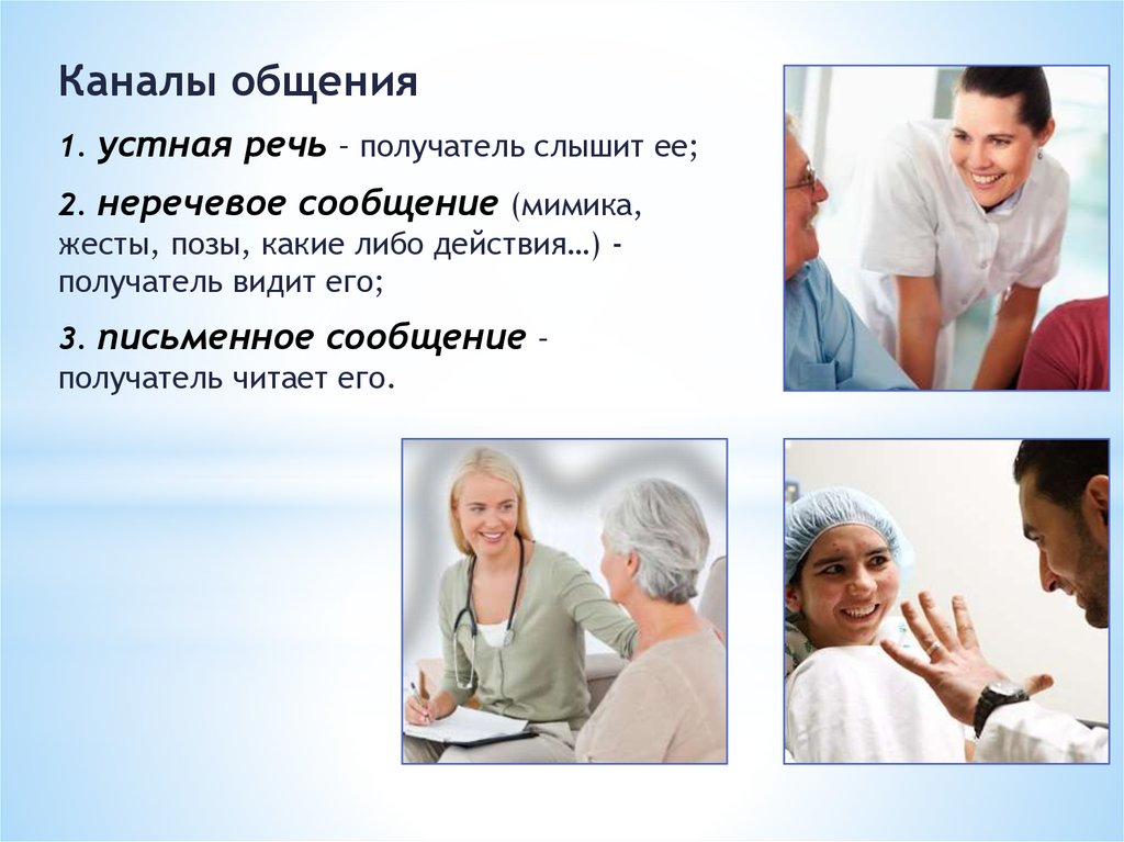 Каналы общения. Каналы общения в сестринском деле. Терапевтическое общение в сестринском деле. Эффективное общение в сестринском деле.