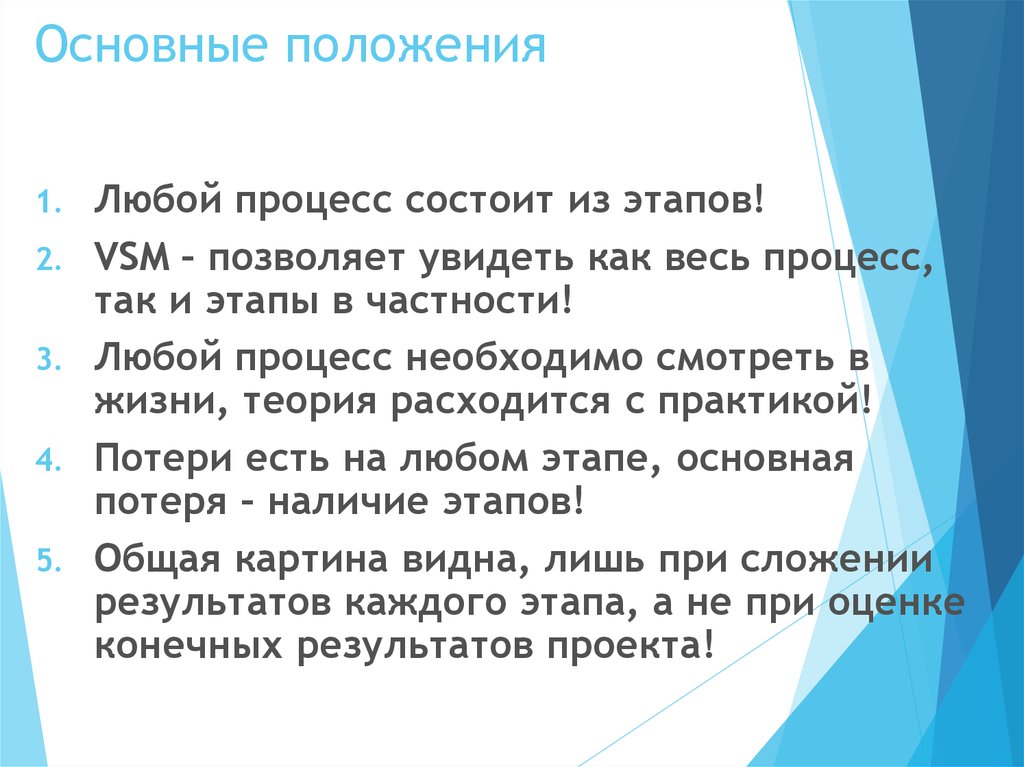 Наличие этап. Теория расходится с практикой.