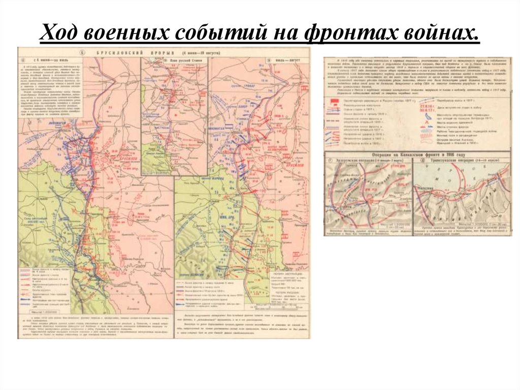 Планы сторон в первой мировой