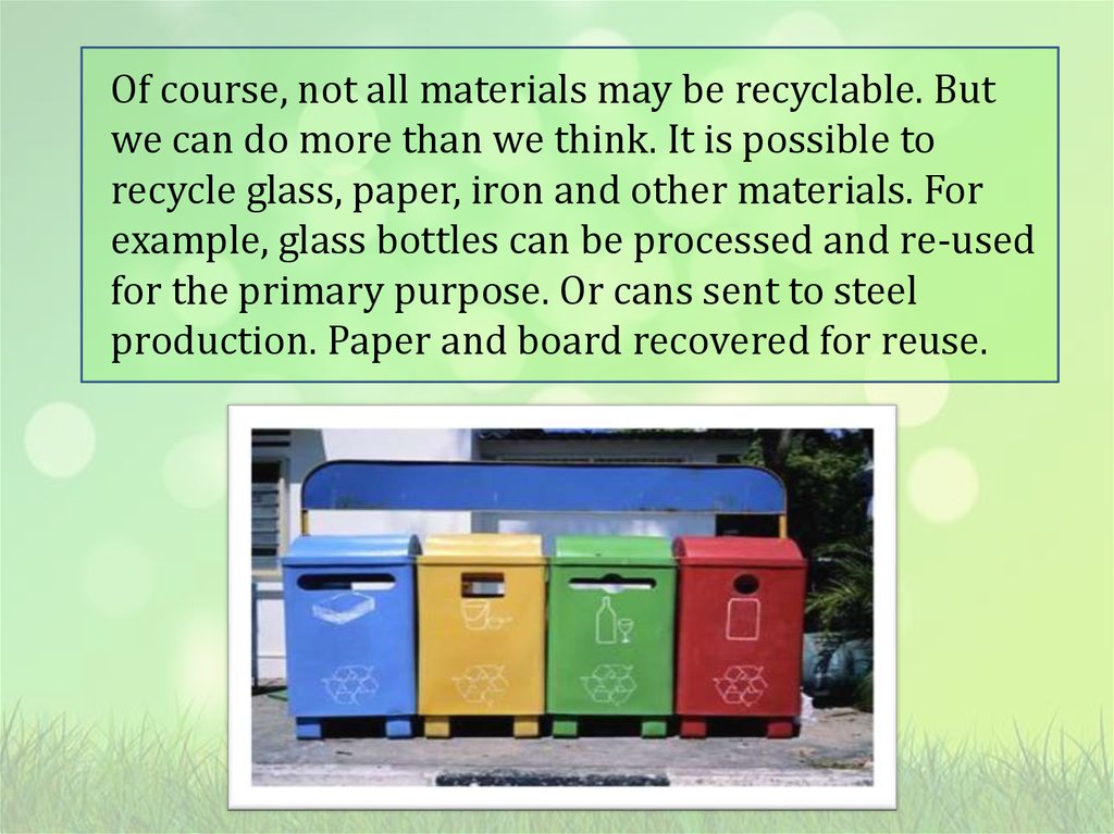 Recycling - презентация онлайн