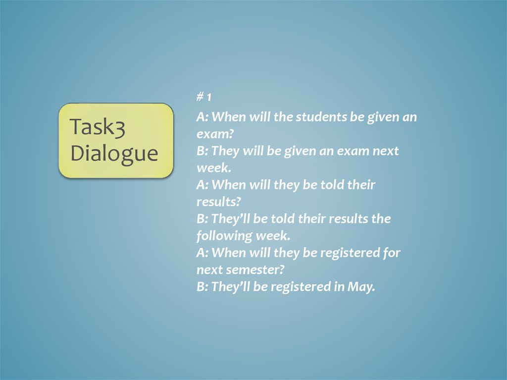 We will Pass an Exam next week составить вопросы. Passive quiz