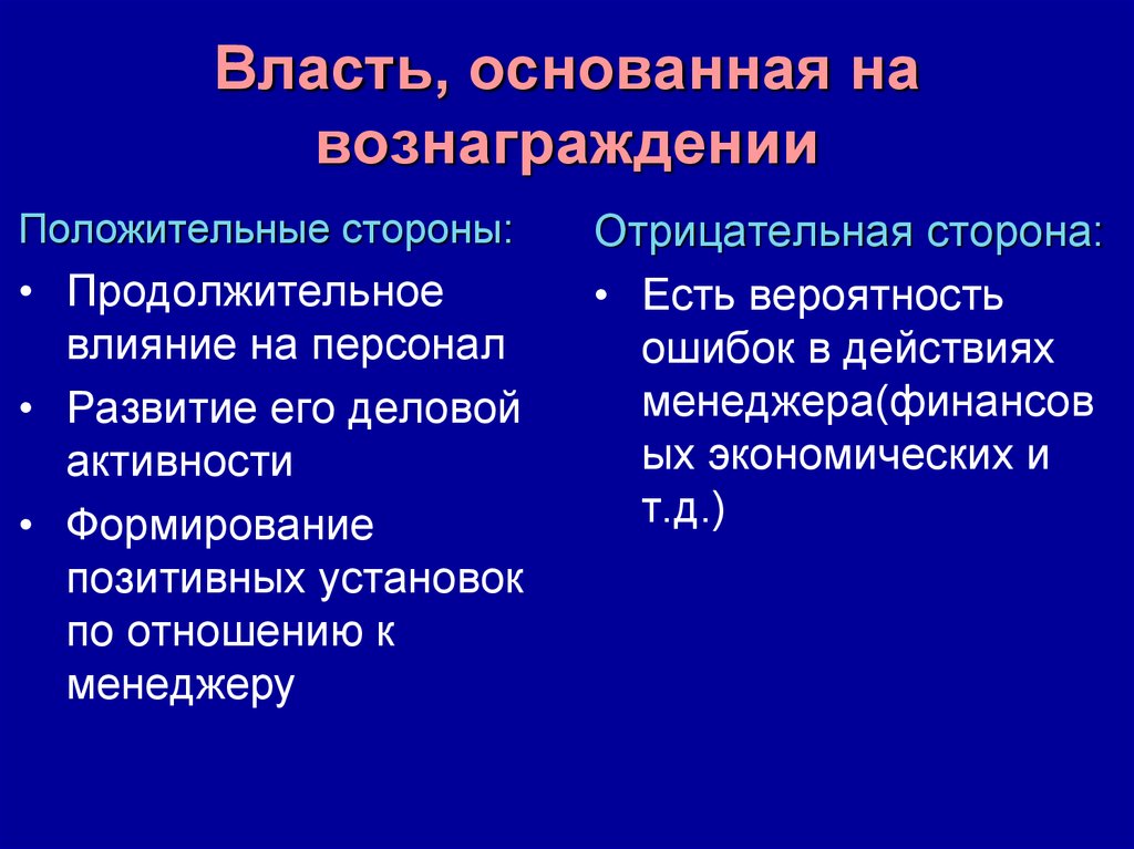 Власть основанная на. Власть основанная на вознаграждении. Власть основанная на вознаграждении плюсы и минусы. Всть основана на вознаграждение плюсы и минусы.