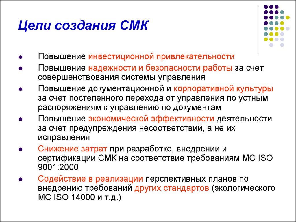 Формирование смк предназначены