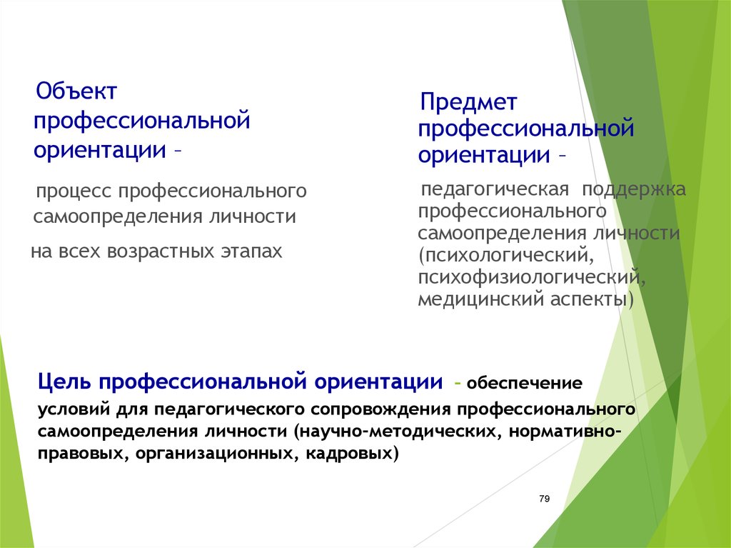 Профессиональное ориентирование проект