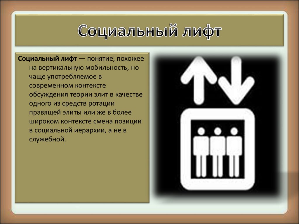 Социальные лифты в россии