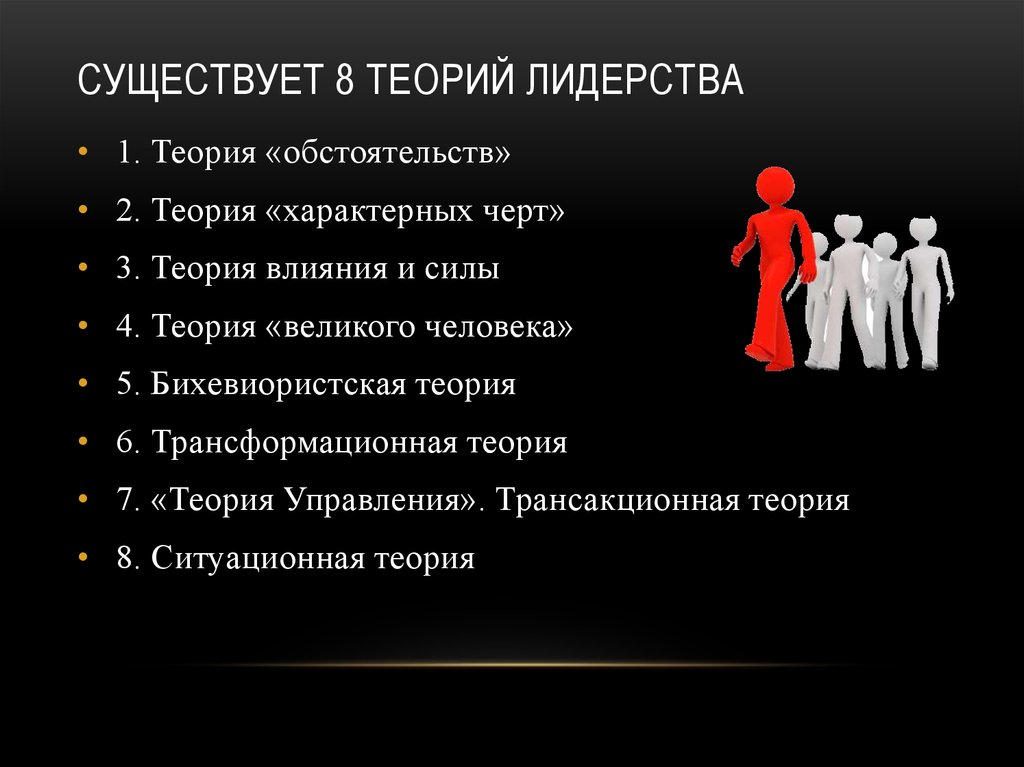 Теория 4 1. Теории лидерства. Основные теории лидерства. Теории лидерства в последовательности их возникновения. Теория лидерства в последовательности их возникновения по Дафту.