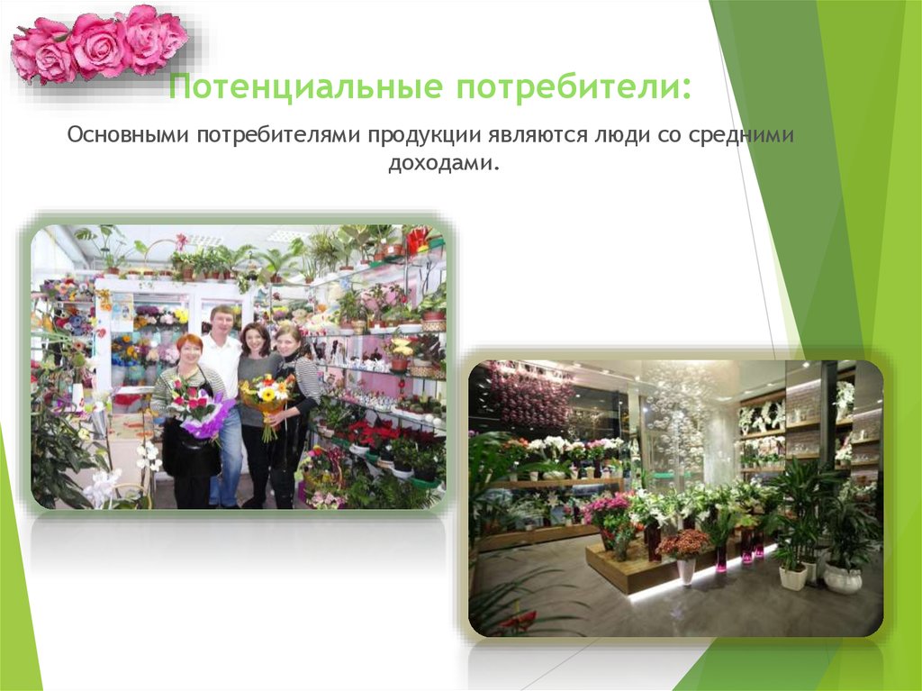 Клиенты цветочных магазинов