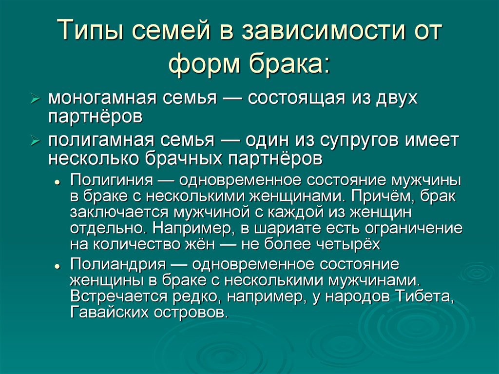 Семья может состоять из одного человека. Типы семьи в зависимости от форм брака. Типы семей в зависимости. Типы семей Обществознание. Типы семьи в зависимости от структуры.