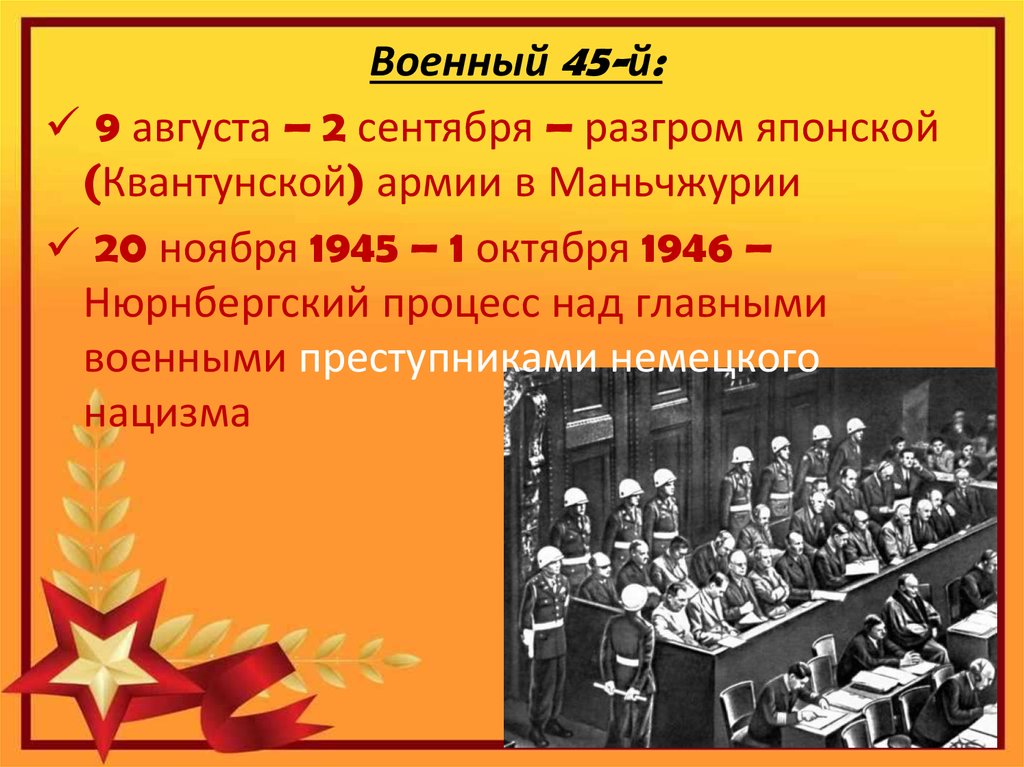 Разгром японии 1945