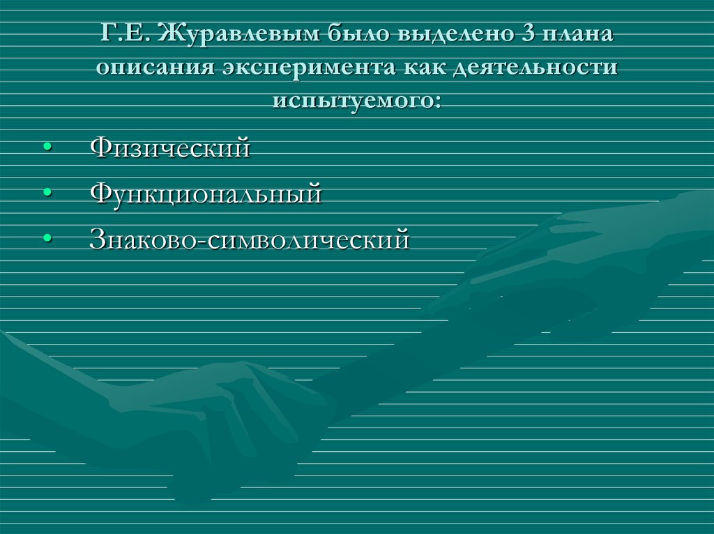 План эксперимента при участии одного испытуемого получил название